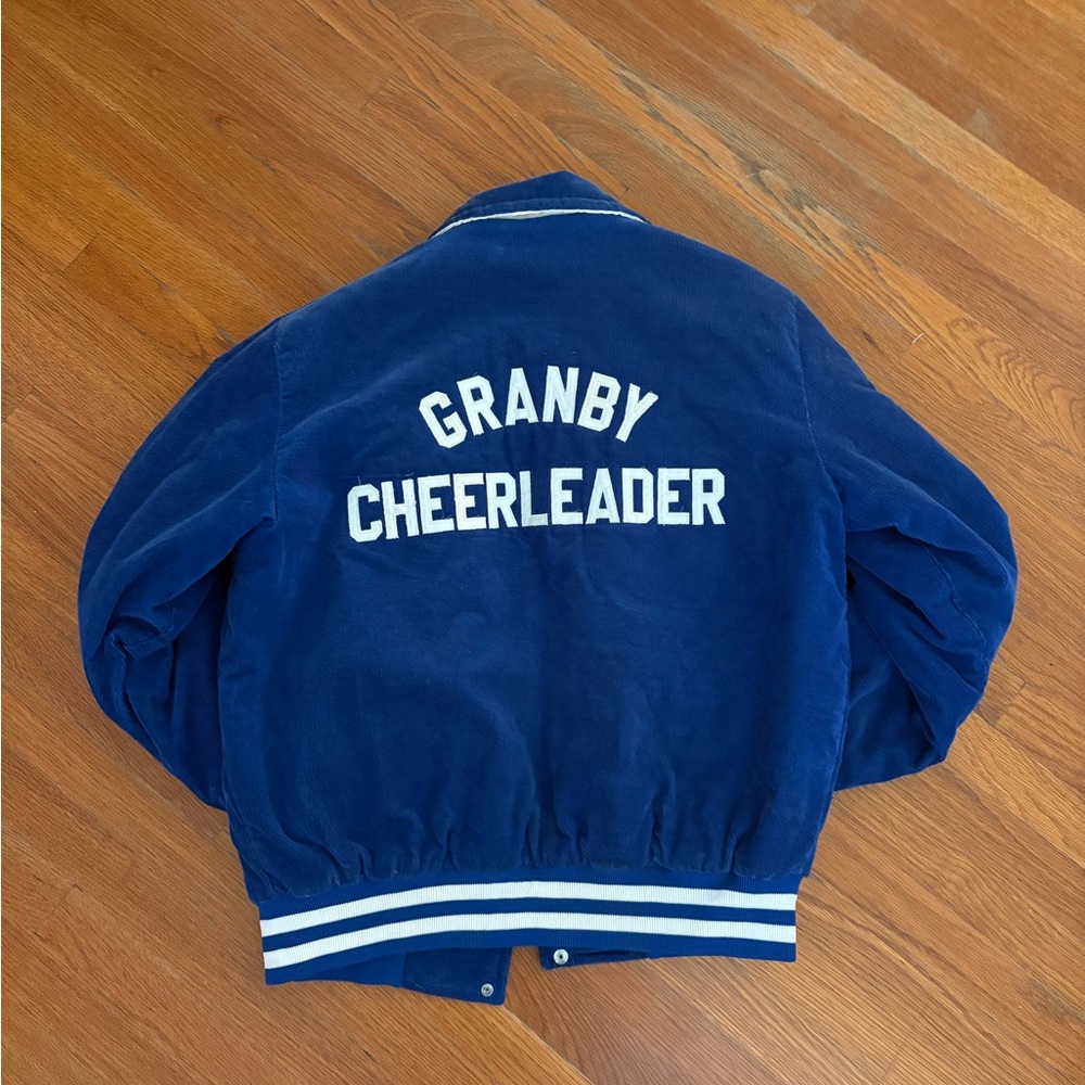 1980s Vintage Varsity Letterman Cheerleader Jacket